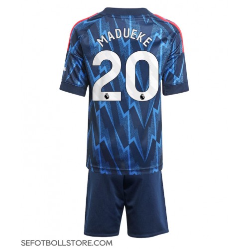 Arsenal Noni Madueke #20 Replika babykläder Bortaställ Barn 2025-26 Kortärmad (+ korta byxor)